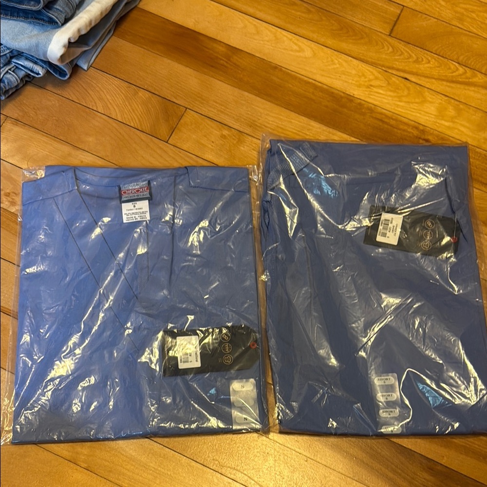 Scrubs! Cherokee Classic Blue Scrub Set